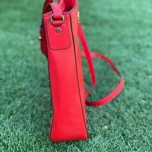 Michael Kors, Red color, crossbody  handbag, used excellent condition.